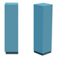 MID CENTURY NEWLY PAINTED PEDESTALS IN FINE PAINTS OF EUROPE BLUE