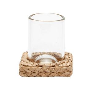 GLASS & SEAGRASS TUMBLER SET