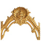 MONUMENTAL GILTWOOD ARCH SHELL CREST MIRROR