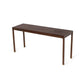 PARSONS STYLE STAINED WOOD CONSOLE TABLE