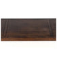 PARSONS STYLE STAINED WOOD CONSOLE TABLE