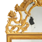 PAIR OF GILTWOD ROCOCO STYLE MIRRORS