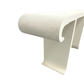 KARL SPRINGER INSPIRED GRASSCLOTH WRAPPED ASIAN IVORY CONSOLE