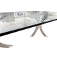 MID CENTURY MODERN LUCITE & GLASS DINING TABLE, CHARLES HOLLIS JONES