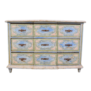 FRENCH PROVINCIAL PAINTED THREE DRAWER CHEST
