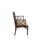 CHINESE CHIPPENDALE MAHOGANY ARM CHAIR WITH UPHOLSTERED SEAT