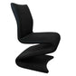 SET OF 8 ZIG ZAG BLACK SIDE CHAIRS