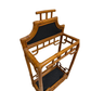 VINTAGE RATTAN PAGODA STYLE UMBRELLA STAND