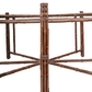 VINTAGE MCGUIRE OCTAGONAL BAMBOO DINING TABLE WITH FROSTED GLASS TOP