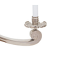 POLISHED NICKEL SIX LIGHT CHANDELIER