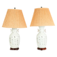 CHINESE PAIR OF PORCELAIN FOO DOG VASE TABLE LAMPS