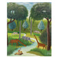 OIL ON CANVAS JUNGLE SCENE, FRAMED AND SIGNED