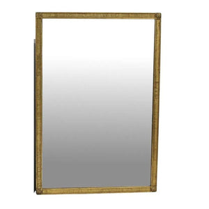 NEOCLASSICAL VINTAGE GILTWOOD REEDED FRAME MIRROR