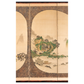 SIX PANEL JAPANESE BYOBU STYLE WATERCOLOR SCREEN