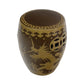 CHINOISERIE CERAMIC GARDEN STOOL WITH DRAGON MOTIF