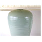 PAIR OF PALE BLUE CRACKLE FINISH PORCELAIN LAMPS