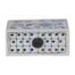 BLUE & WHITE FLORAL BRICK TULIPIERE