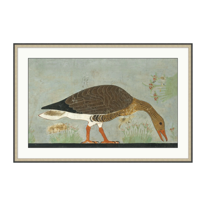 FRAMED GOOSE PRINT IN EARTH TONES