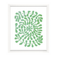 "EMBELLISHED VINES" BY C.MORGAN IN WHITE FRAME