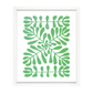 "EMBELLISHED VINES" BY C.MORGAN IN WHITE FRAME