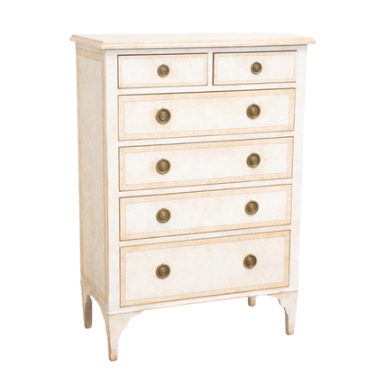 NEOCLASSICAL HAND-CRAFTED IVORY CHEST OF DRAWERS, NIERMANN WEEKS