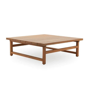 CONTEMPORARY TEAK SQUARE COFFEE TABLE