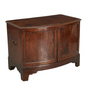 19TH CENTURY MAHOGANY BOW FRONT CABINET GEORGE III STYLE