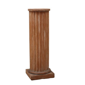 ITALIAN FLUTED WOOD COLUMN PEDESTAL