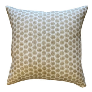 LEE JOFA DOTTED BEIGE PILLOW OUTDOOR FABRIC