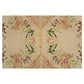 PORTUGUESE WOOL PINK, CORAL AND GREEN NEEDLEPOINT CARPET FROM STARK