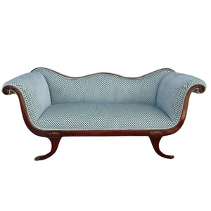 VELVET UPHOLSTERED RECAMIER