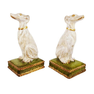 PAIR OF HANDSOME CERAMIC CHIENS