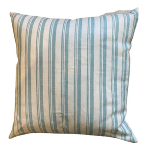 MILES REDD AQUA STRIPE SQUARE PILLOW