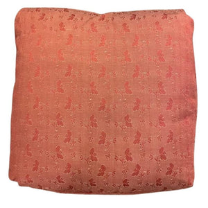 RED ORANGE FLORAL PILLOW WITH TURKISH CORNERS