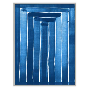 ABSTRACT BLUE LINES PRINT