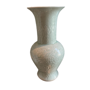 PORCELAIN CELADON BEAKER VASE