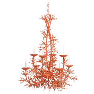 BRIGHT CORAL CHANDELIER