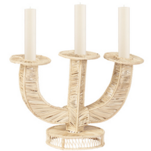 LIGHT RATTAN CANDELABRA