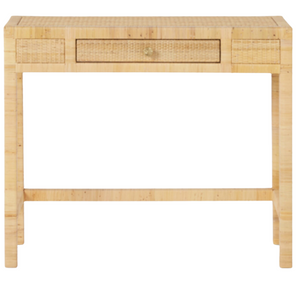 NATURAL PEELED RATTAN CONSOLE