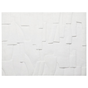 WHITE PLASTER RECONSTITUTED STONE WALL ART