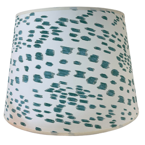 BRUNSCHWIG & FILS LES TOUCHES TURQUOISE LAMPSHADE