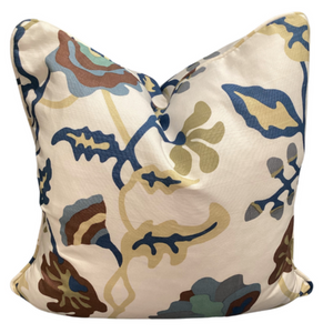 BLUE & BROWN KELP PILLOW