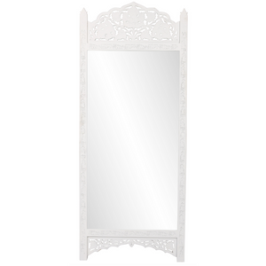 LARGE WHITE EAST ASIA INSPIRED MIRROR