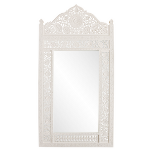 WHITE MOROCCAN MIRROR