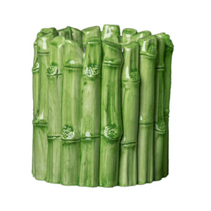 GREEN BAMBOO VASE