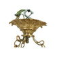 PAIR NEOCLASSICAL ORMOLU & MILK GLASS PENDANTS