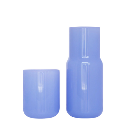 GLASS CARAFE & CUP SET