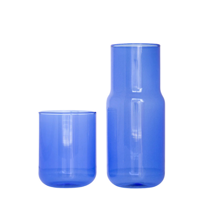 GLASS CARAFE & CUP SET