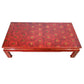 OXBLOOD LACQUERED CHINOISERIE COFFEE TABLE