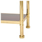 TALL SEVEN SHELF BRASS & MAHOGANY REGENCY STYLE ETAGERE